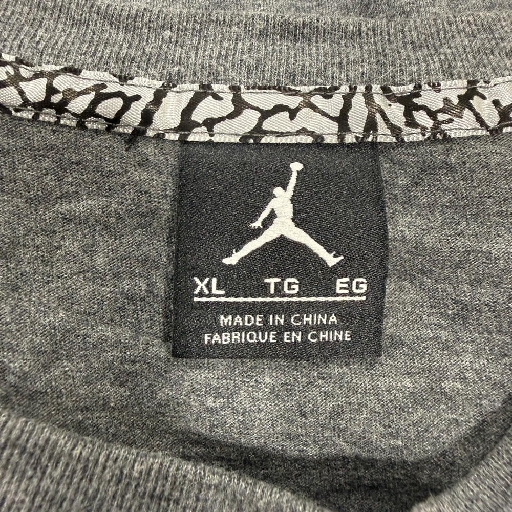 Jordan Women's Black and Gray Raglan Tee - Picture 4 of 4